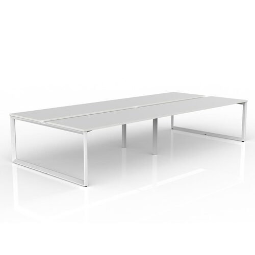 Anvil Loop B2B Desks 4 X 1200 X 750 New Oak On Black