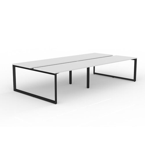 Anvil Loop B2B Desks 4 X 1600 X 750 White On Black