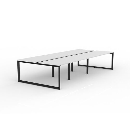 Anvil Loop B2B Desks 6 X 1200 X 750 White On Black