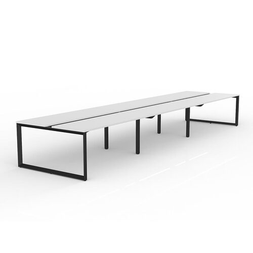 Anvil Loop B2B Desks 6 X 1800 X 600 White On Black