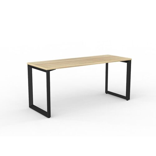 Anvil Loop Desk 1600 X 600 New Oak On Black