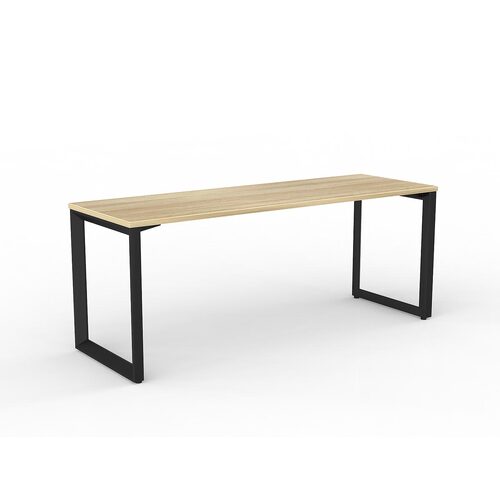 Anvil Loop Desk 1800 X 600 New Oak On Black