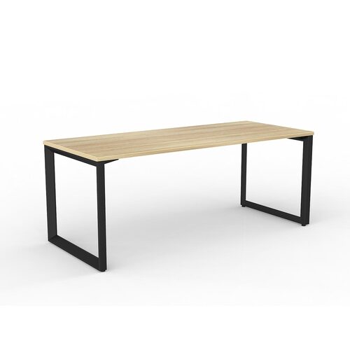 Anvil Loop Desk 1800 X 750 New Oak On Black