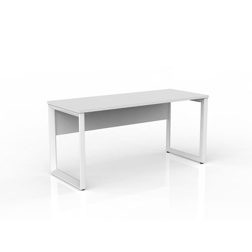 Anvil Loop Desk 1500 X 600 With Modesty White On White