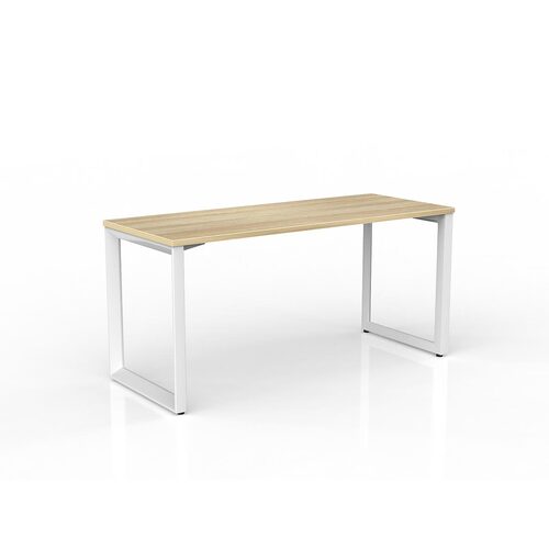 Anvil Loop Desk 1500 X 600 New Oak On White