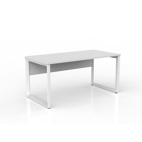Anvil Loop Desk 1500 X 750 With Modesty White On White