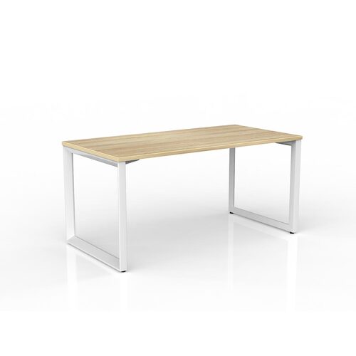 Anvil Loop Desk 1500 X 750 New Oak On White