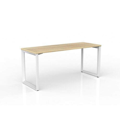 Anvil Loop Desk 1600 X 600 New Oak On White