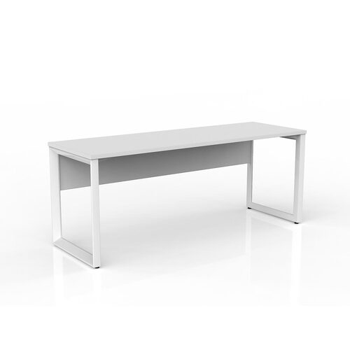 Anvil Loop Desk 1800 X 600 With Modesty White On White