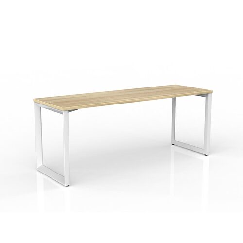 Anvil Loop Desk 1800 X 600 New Oak On White
