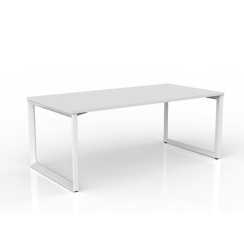 Anvil Loop Desk 1800 X 900 White On White
