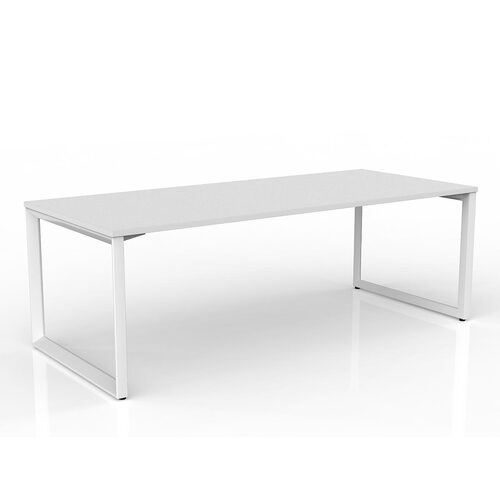 Anvil Loop Desk 2100 X 900 White On White
