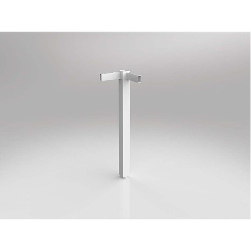Axis Workstation 90° Corner Leg - Packed In Singles White