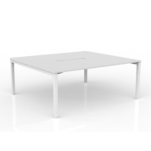 Axis B2B Desks 2 X 1800 X 800 White On White