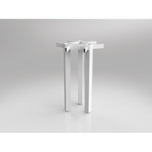 Axis Workstation 120° 3-Way Combo Leg - Packed In Singles White