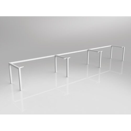 Axis Shared 3 Person Singlesided Desk Frame 1800 X 750 White