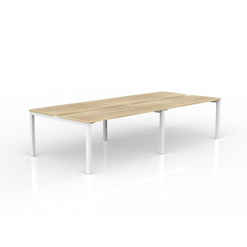 Axis B2B Desks 4 X 1500 X 600 New Oak On White
