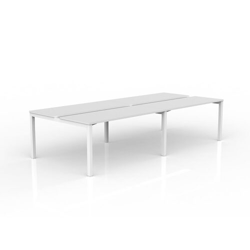 Axis B2B Desks 4 X 1500 X 600 White On White