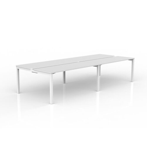 Axis B2B Desks 4 X 1600 X 600 White On White