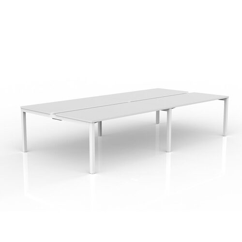 Axis B2B Desks 4 X 1600 X 750 White On White