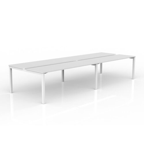 Axis B2B Desks 4 X 1800 X 600 White On White