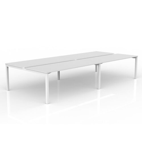 Axis B2B Desks 4 X 1800 X 750 White On White