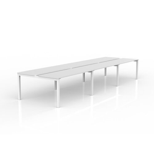 Axis B2B Desks 6 X 1500 X 600 White On White