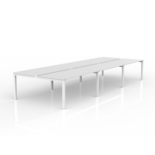 Axis B2B Desks 6 X 1500 X 750 White On White