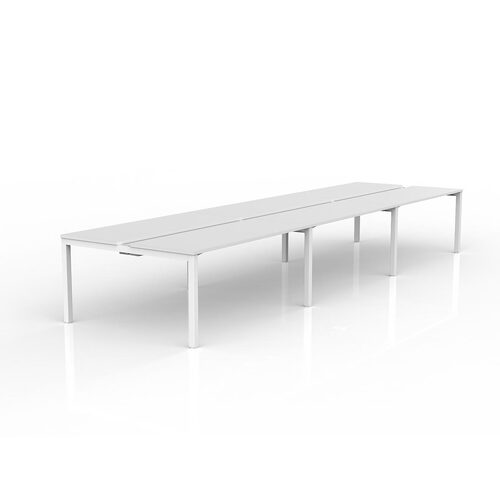 Axis B2B Desks 6 X 1600 X 600 White On White