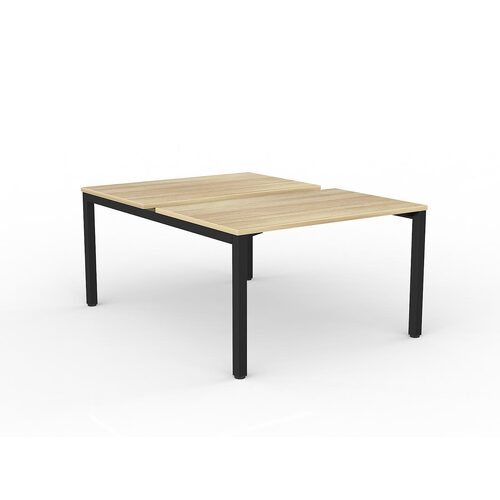 Axis B2B Desks 2 X 1200 X 750 New Oak On Black