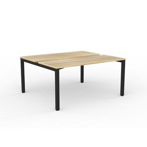 Axis B2B Desks 2 X 1500 X 600 New Oak On Black