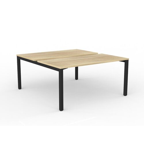 Axis B2B Desks 2 X 1500 X 750 New Oak On Black