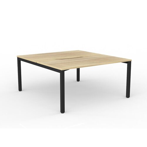 Axis B2B Desks 2 X 1500 X 800 New Oak On Black