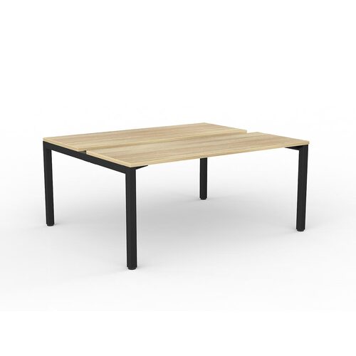 Axis B2B Desks 2 X 1600 X 600 New Oak On Black