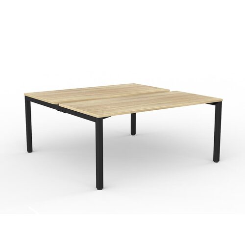 Axis B2B Desks 2 X 1600 X 750 New Oak On Black