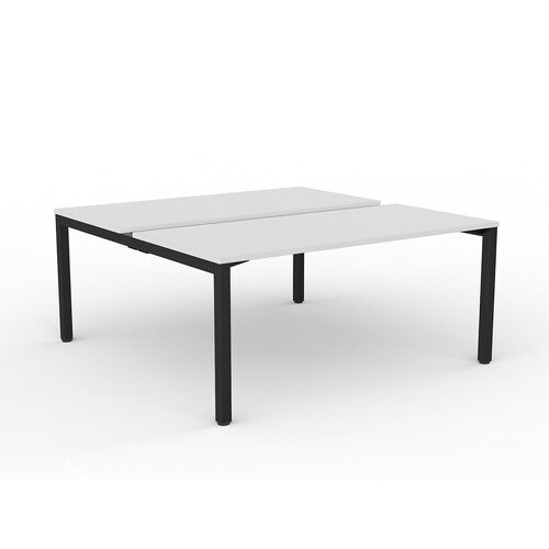 Axis B2B Desks 2 X 1600 X 750 White On Black