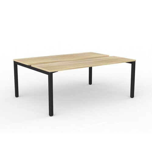 Axis B2B Desks 2 X 1800 X 600 New Oak On Black
