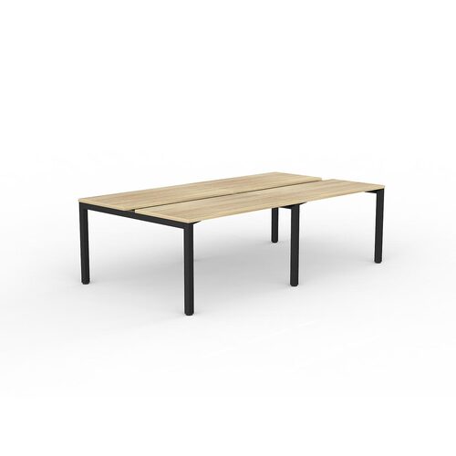 Axis B2B Desks 4 X 1200 X 600 New Oak On Black