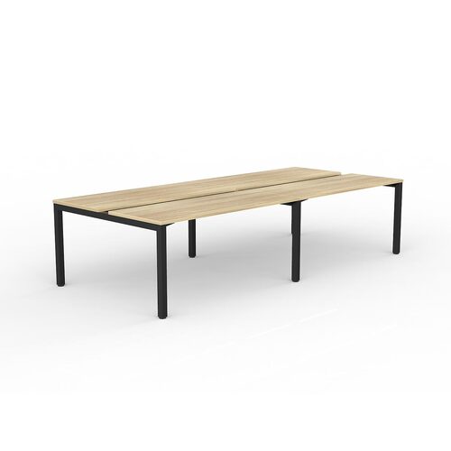 Axis B2B Desks 4 X 1500 X 600 New Oak On Black