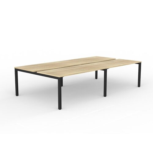 Axis B2B Desks 4 X 1500 X 750 New Oak On Black
