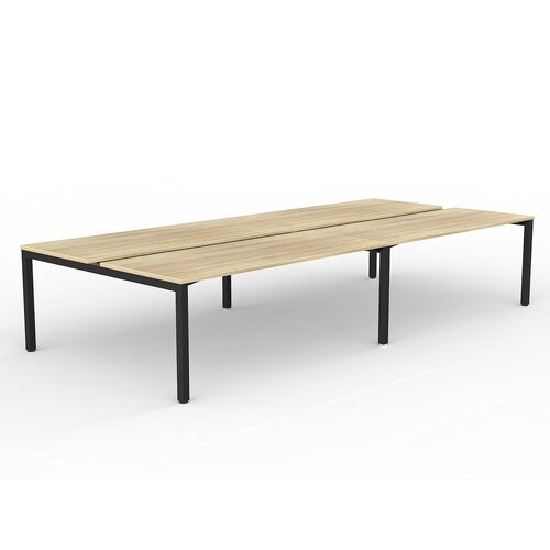 Axis B2B Desks 4 X 1800 X 750 New Oak On Black