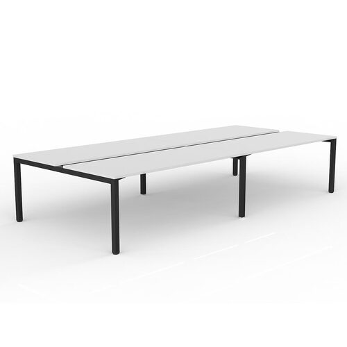 Axis B2B Desks 4 X 1800 X 750 White On Black