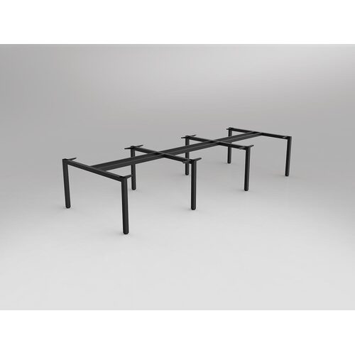 Axis Shared 6 Person Double Sided Frame To Suit 1200 X 600 Tops In White