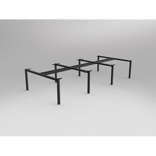 Axis Shared 6 Person Double Sided Frame To Suit 1200 X 750 Tops In White