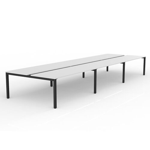 Axis B2B Desks 6 X 1800 X 750 White On Black