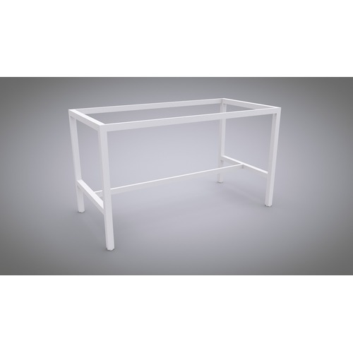 Axis Square Leg Bar Leaner Frame 1800 X 600 X 1050H White