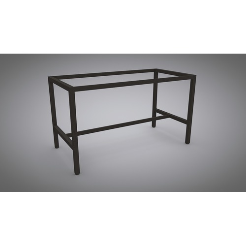 Axis Square Leg Bar Leaner Frame 1800 X 750 X 1050H Black