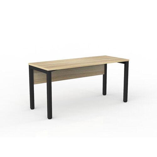 Axis Desk 1500 X 600 With Modesty New Oak On Black