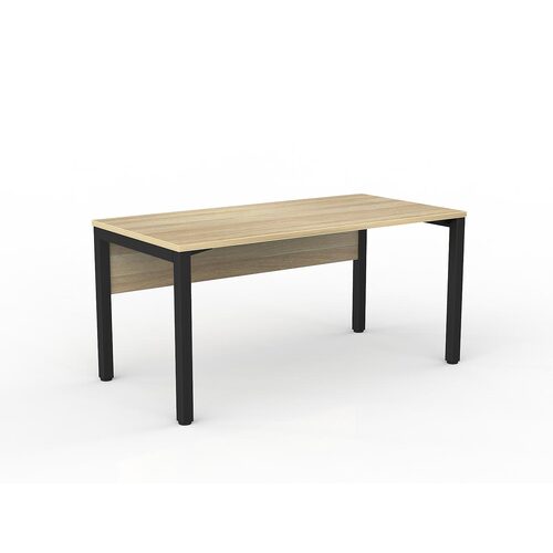 Axis Desk 1500 X 750 With Modesty New Oak On Black
