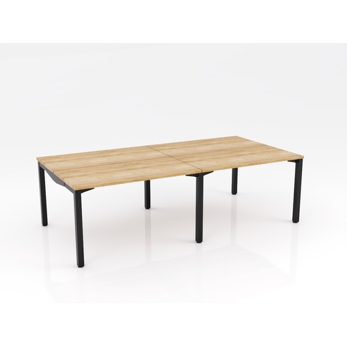 Axis Stretch 4 Person B2B 1200 X 600 Natural Oak On Black